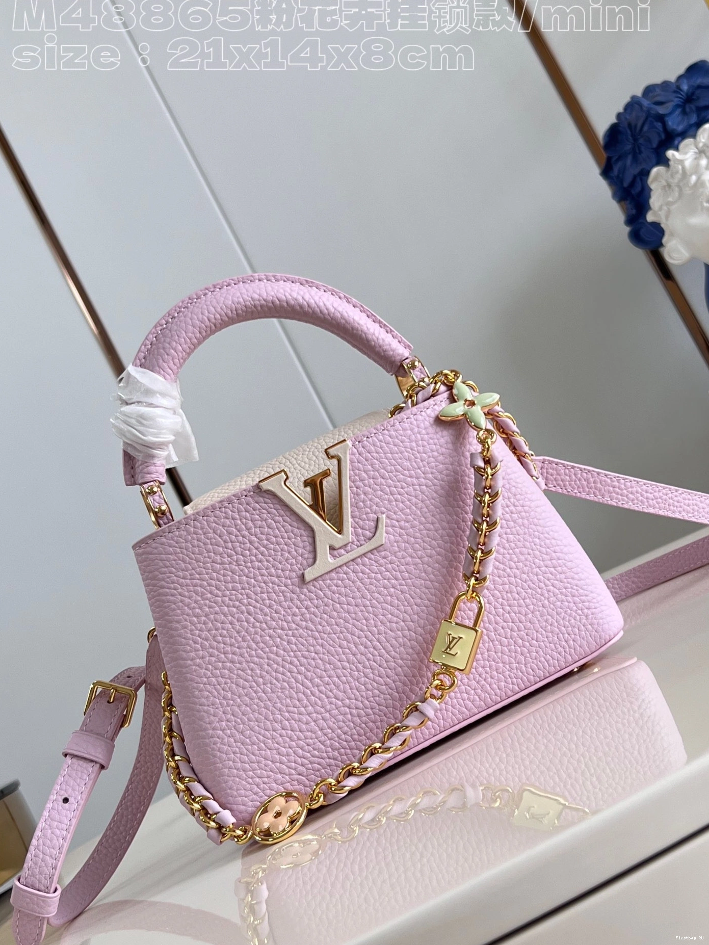 Firstbag CAPUCINES VUITTON MINI-21*14*8CM LOUIS 0812